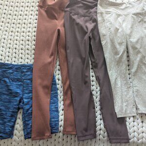 Lot of 3 Leggings and 1 Bike Shorts, Madewell, Old Navy, 90 Degrees, Athletech